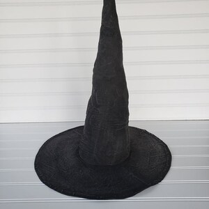 Halloween Witch Hat 12 inch Witch Hat You Decorate Plain Witch Hat Painted Witch Hat Home Decor Witch Hat DIY Fall Witch Hat image 2