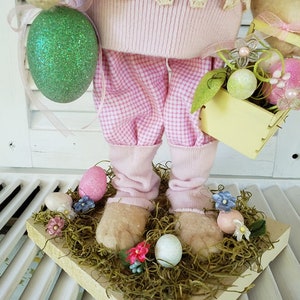 Primitive Easter Bunny Pattern: 20-Inch Handmade Decor EPattern