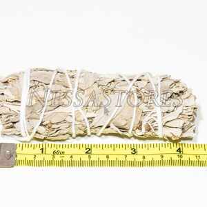 White Sage & Rosemary Smudge Sticks - Natural Incense Sticks For Cleansing (3-4 Inch Bundle)