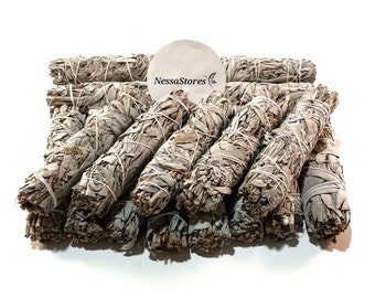 Sahumerio De Salvia Blanca De California - Pack De 3 Manojos De 9 Pulgadas, Purificación Y Aromaterapia