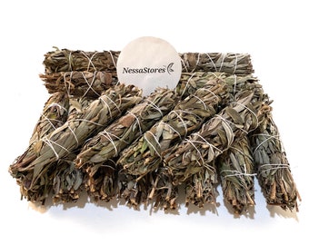 NessaStores- Black Sage Smudge Incense 4"-5" Bundle (3 pcs) #JC-147