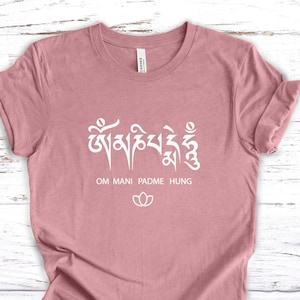 Om Mani Padme Hung - Tibetan Mantra - Unisex Jersey Short Sleeve Tee