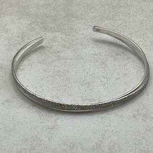 Sterling silver '925' smooth and matt effect twist bangle bracelet 9g stacking