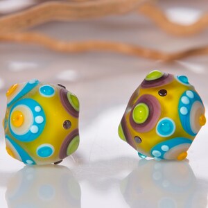 Lampwork Bead Pair for Earrings