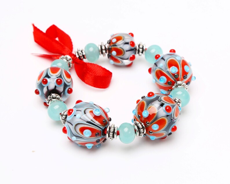 Lampwork Bead Set Etsy