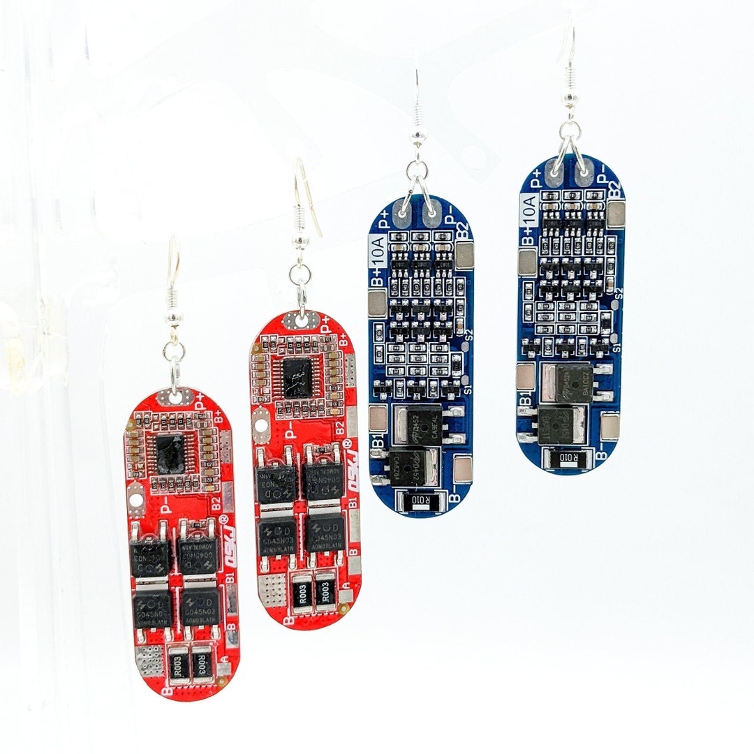 Printed Circuit Board Earrings for Engineers Scientists and Etsy