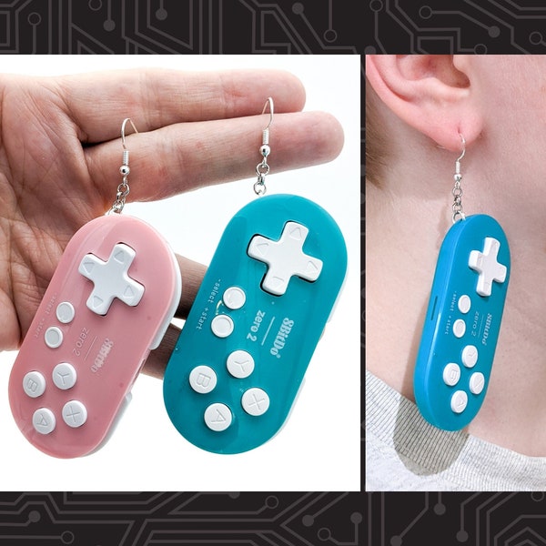 FUNCTIONAL CONTROLLER EARRINGS - Nintendo Switch Controller Earrings - Functional Electronic Earrings - Gamer Girl Earrings