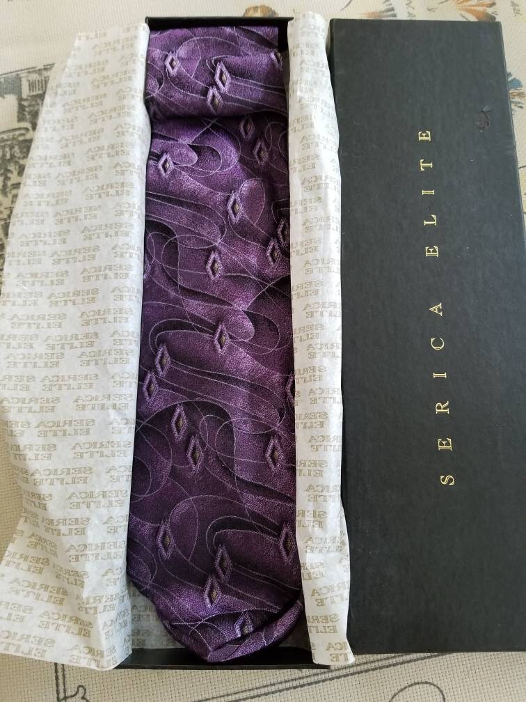 Mens Tie Serica Elite Silk Tie In Box Etsy