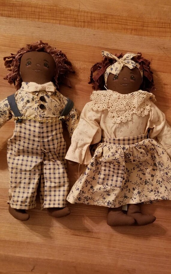 vintage black rag dolls