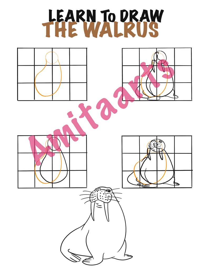 Learn to Draw Kids Coloring Pages Printable Instant Download - Etsy
