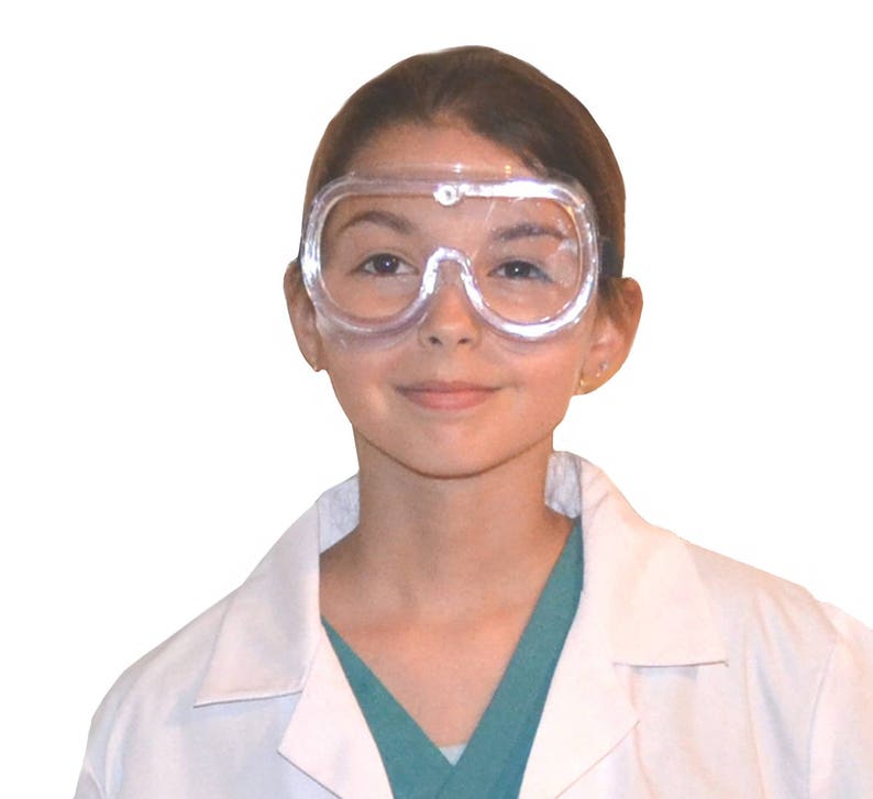 Kids Scientist Lab Coat With Goggles Etsy