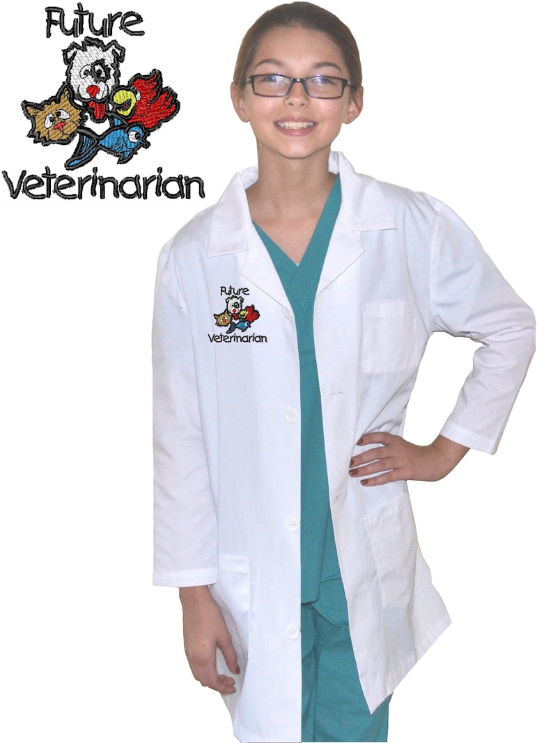 kids white coat