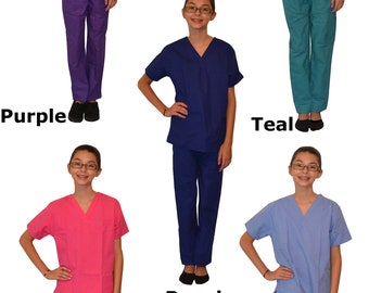 Authentic Personalized Kid's Scrubs - Like real doctor or nurse