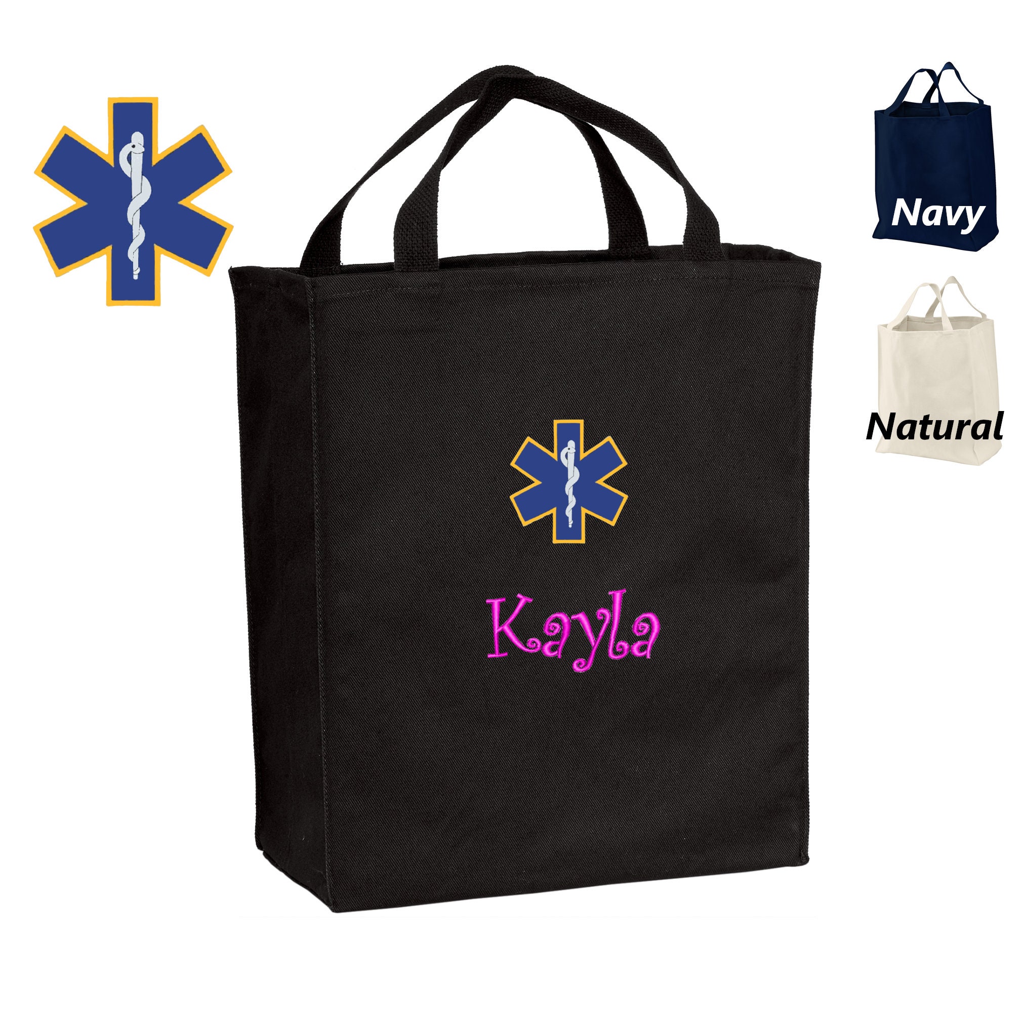 Personalized Kids Doctor Bag, Star Design, Embroidered Name, Child