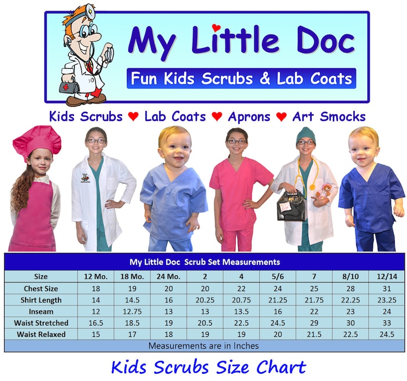 Kids Scrubs with Science Rocks Embroidery Design