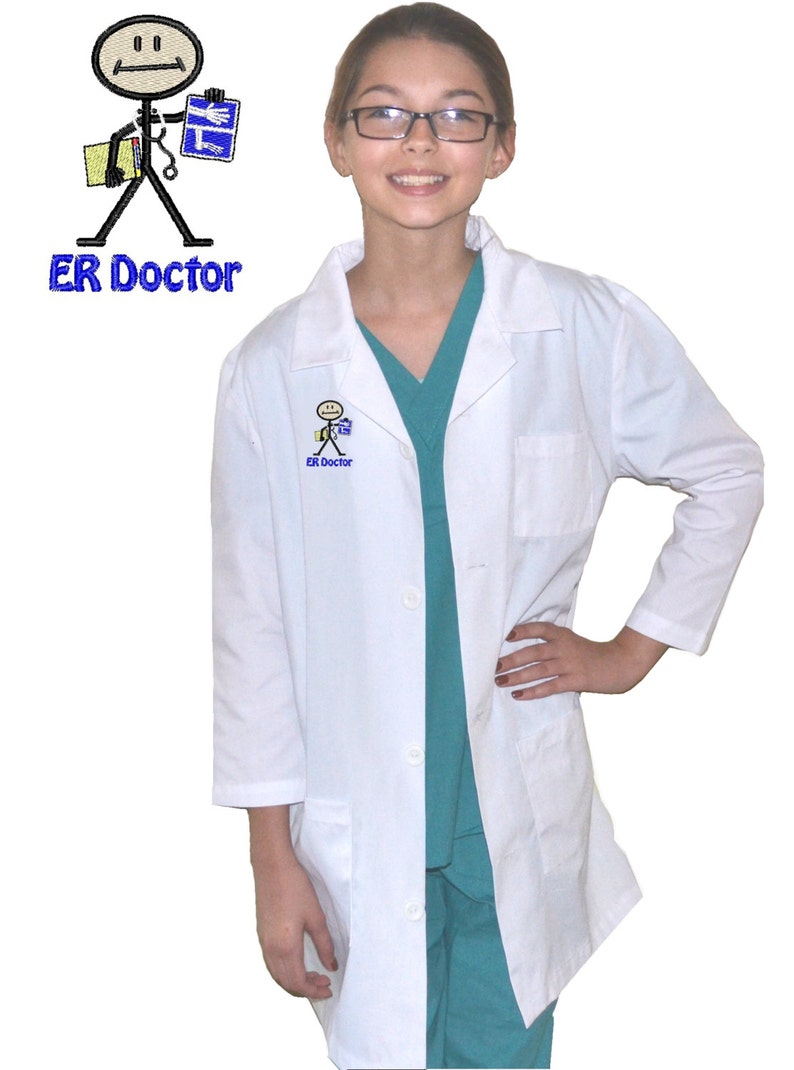 Kids Er Doctor Lab Jas Etsy