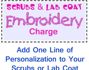 Embroidery Charge for One Line