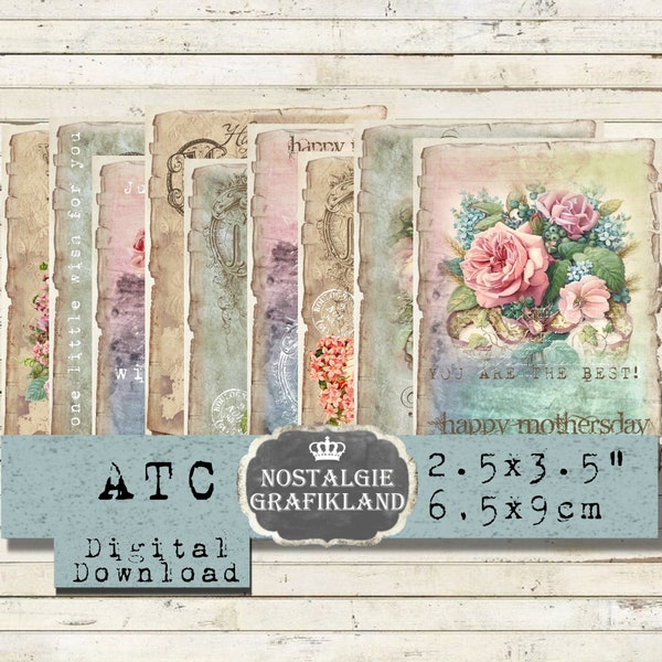 Mothersday Cards digital Mothers Day printable Mother Vintage Congratulations Love Greetings Scrapbook Craft Download collage S002