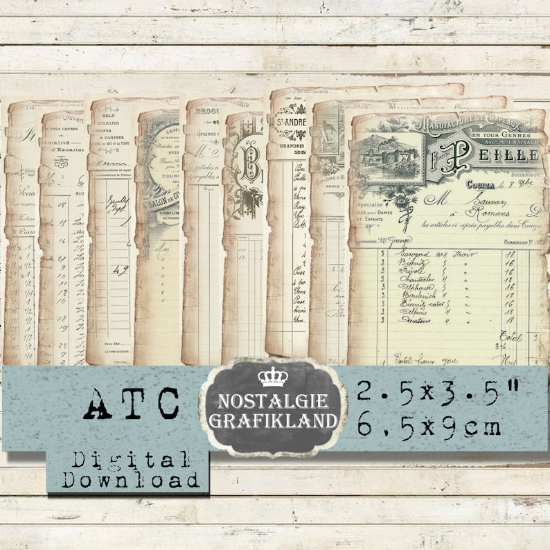 Pode incluir: Um conjunto de seis fundos de papel digital de estilo vintage com papel envelhecido e texturizado com texto e n&uacute;meros escritos &agrave; m&atilde;o. Os pap&eacute;is s&atilde;o em tons de marrom, bege e branco, com um aspecto desgastado e texturizado. Os pap&eacute;is s&atilde;o perfeitos para scrapbooking, cria&ccedil;&atilde;o de cart&otilde;es e outras manualidades de papel.