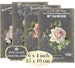 Chalkboard Roses French Flowers Vintage 6 x 4 inch Instant Download digital collage sheet D153 