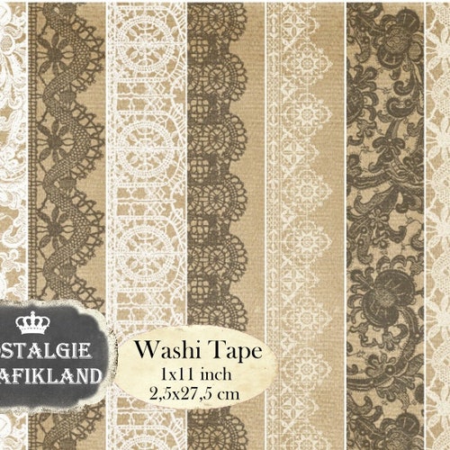 Vintage Floral/ Nature Washi Tape Printable Junk Journal | Etsy