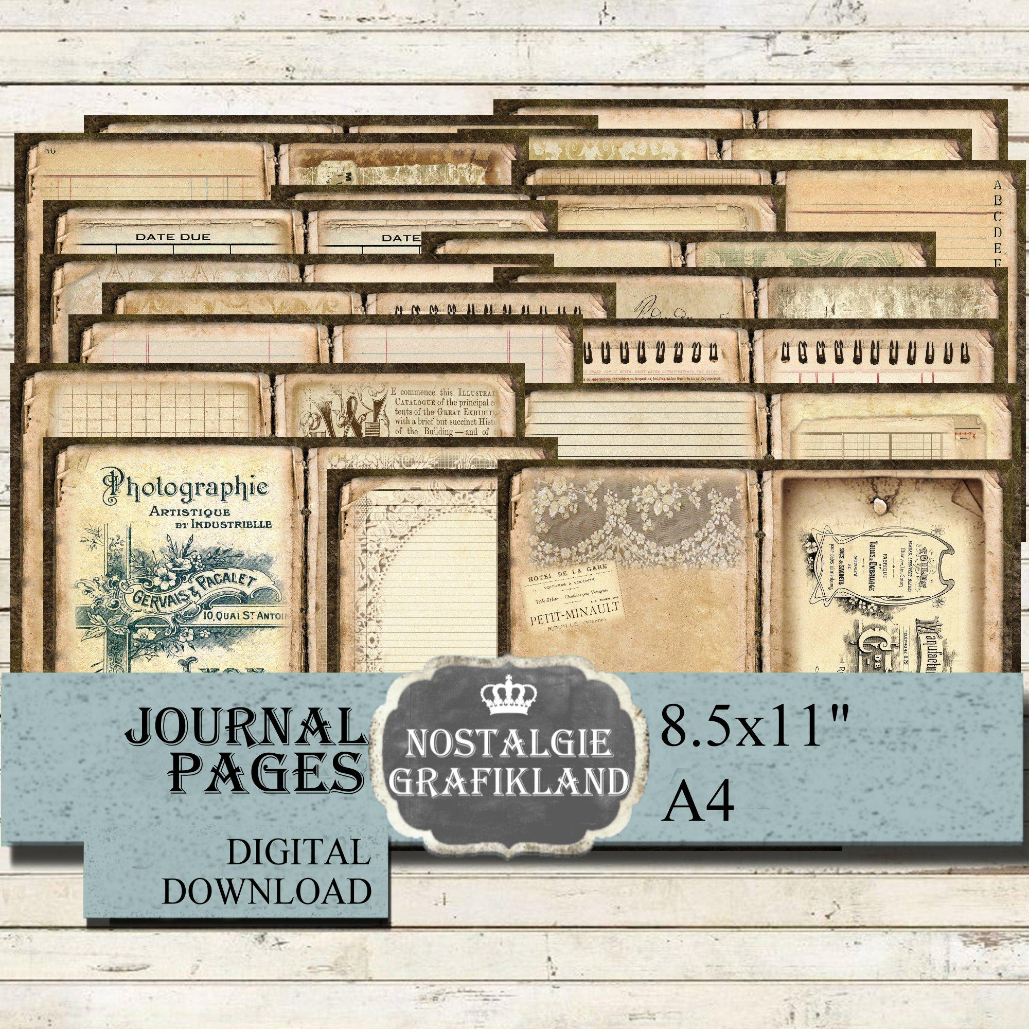 junkjournal【エフェメール】 Junk Journal Ephemera - Hither and Yon