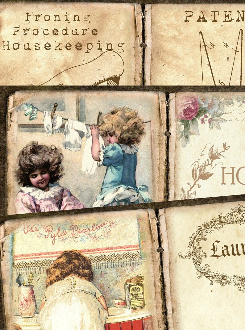 HOUSEKEEPING Journal Pages Laundry Household Cleaning Daily Etsy