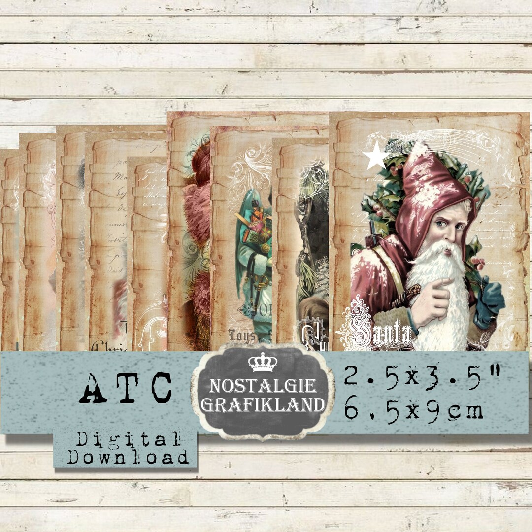 Christmas ATC Cards Printable Journaling - Il 1080xN.5169974522 Gjjt 