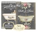 Bathroom Salle de Bain Le Bain Bath Bathtub Chalkboard Shabby Chic A4 Instant Download digital collage sheet A110 