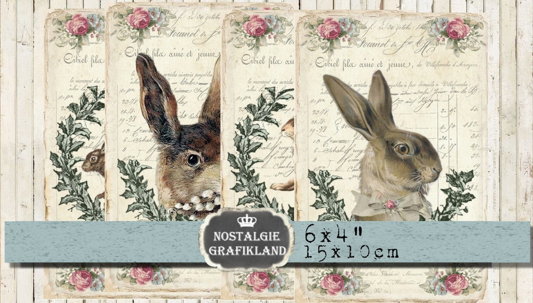 Rabbits Printable Bunnies Easter Digital Hare French Animals Etsy Rabbits Printable Bunnies Easter Digital Hare French Animals Etsy