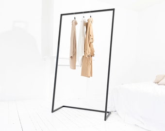 Steel Clothing Rack "FOLDED" – Easy Assembly Garment Display