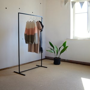 Clothing Rack THIN// Clothes rack // Wardrobe // Shop display // Garment rack // Durable // Quick and Easy Assembly // Industrial wardrobe zdjęcie 8