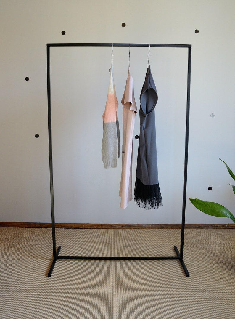 Clothing Rack THIN// Clothes rack // Wardrobe // Shop display // Garment rack // Durable // Quick and Easy Assembly // Industrial wardrobe zdjęcie 1