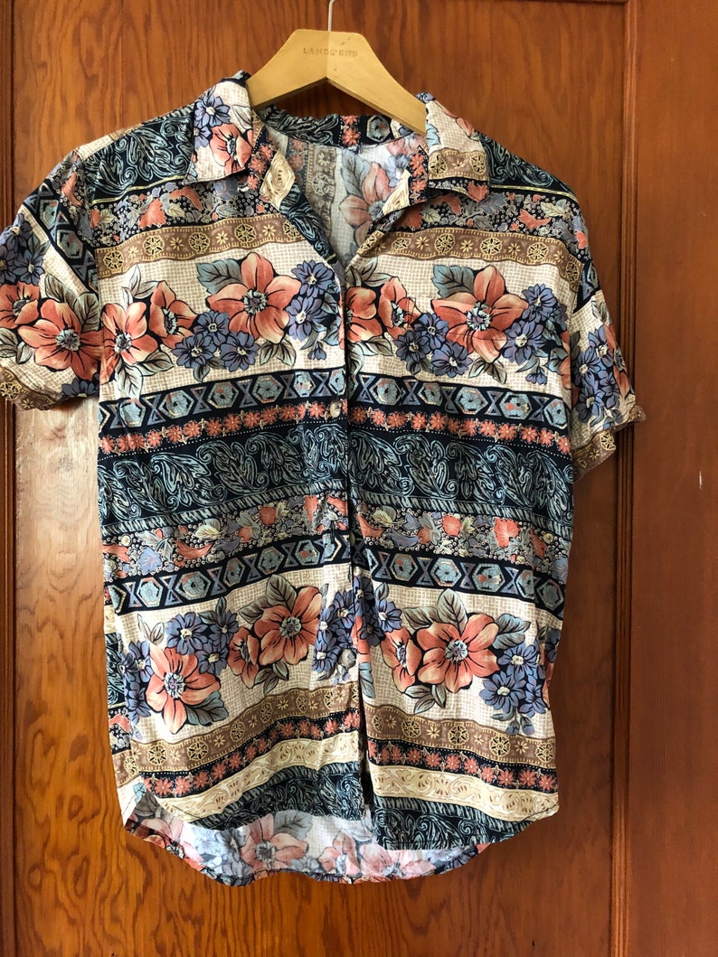 Vintage Floral Blouse