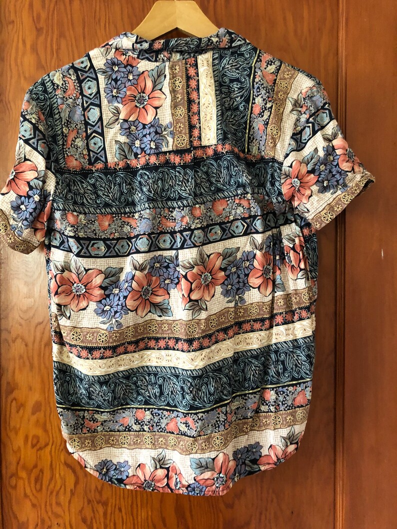 Vintage Floral Blouse