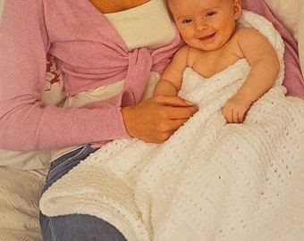 Baby Blanket Knitting Pattern, Soft Knit Keepsake (PDF Pattern)