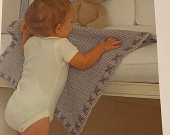 Easy Knit Baby Blanket Pattern: 3 Classic Designs (PDF Pattern)
