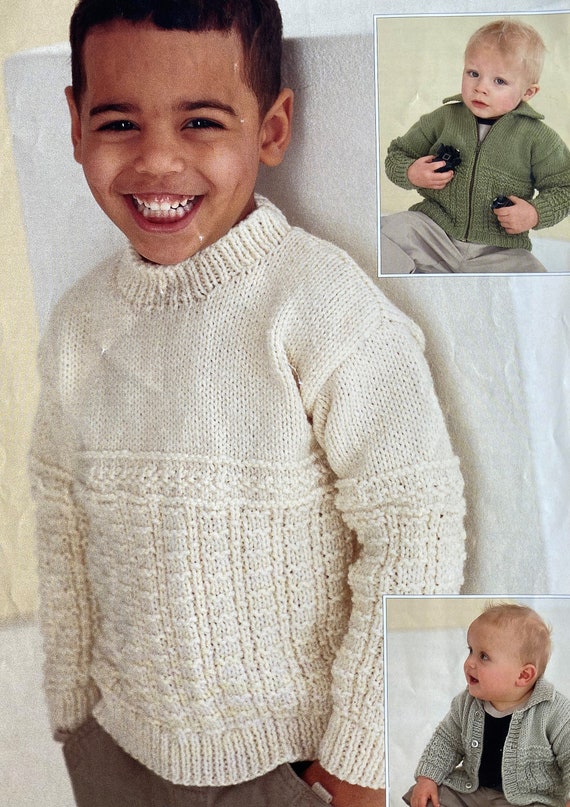 boys aran cardigan
