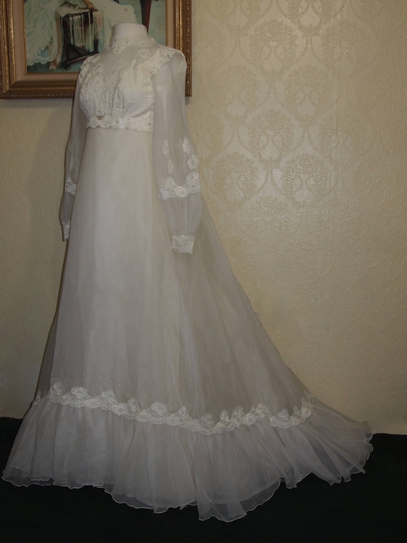 Bridal Originals 60's ORGANZA EMPIRE WAIST Wedding