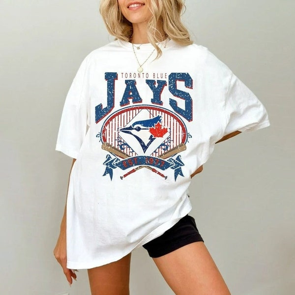 Vintage Toronto Blue Jays T-Shirt, Toronto Baseball Shirt, Blue Jays Baseball Shirt, Blue Jays Shirt, Baseball fan gift, Baseball Unisex