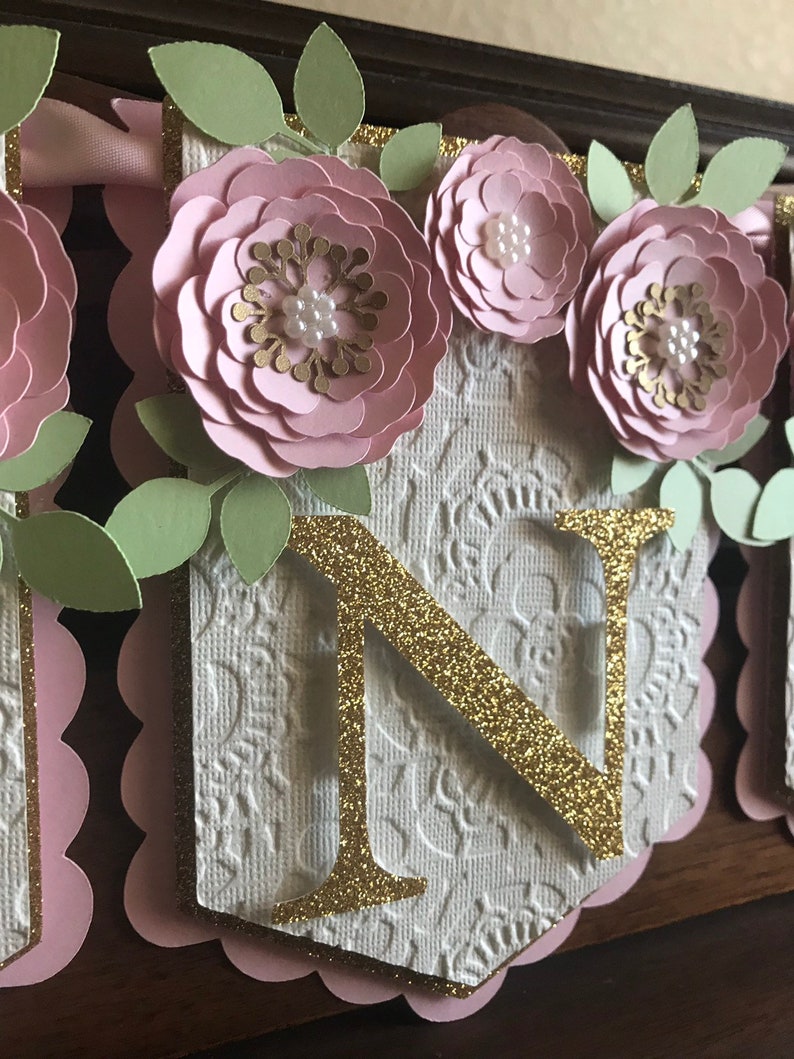 Flower Birthday Banner