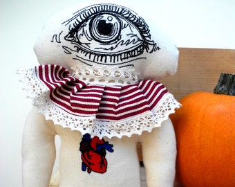 EyeLady Plushie Embroidered  Horror Art Monster