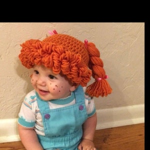 Pattern for Cabbage Patch Inspired Hat Wig Easy Crochet Pattern Cabbage Patch Costume Sizes Newborn to Adult Etsy Canada