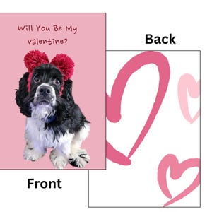 Cartão em branco para o Dia dos Namorados com MILO, o CÃO Download digital instantâneo PDF para impressão