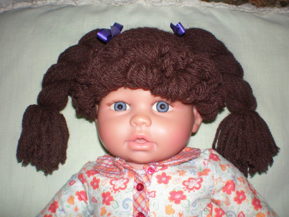 Cabbage Patch Hat / Wig Any Size Newborn to Adult Crochet Etsy
