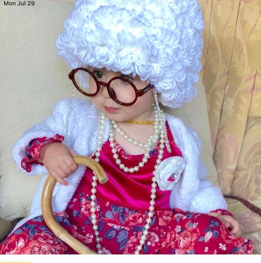 White Old Lady Wig Hat Costume WITH Nonprescription Glasses and Chain Golden Girls Sophia Dorothy Granny Grandma Costume 100th Day of School - Etsy White Old Lady Wig Hat Costume WITH Nonprescription Glasses and Chain Golden Girls Sophia Dorothy Granny Grandma Costume 100th Day of School - Etsy