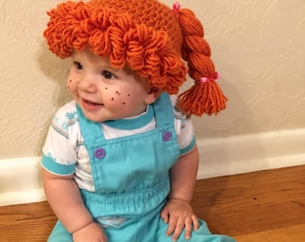 Crochet Cabbage Patch Hat Pattern, All Sizes Newborn to Adult (PDF Download)
