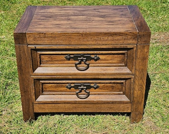 Local Pickup Only Wood Nightstand With 2 Drawers Bedside Table