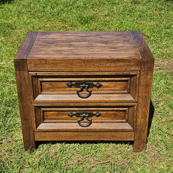 Local Pickup Only Wood Nightstand With 2 Drawers Bedside Table