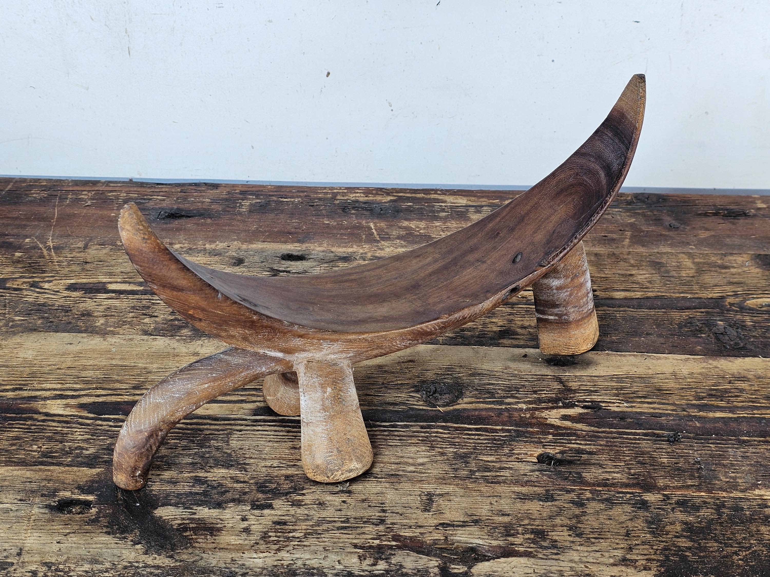 South Sudanese Dinka Tribal Hand-carved Wooden Neck Rest Headrest